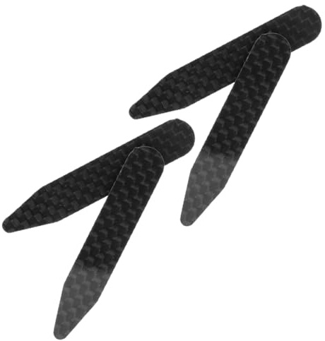 Abaodam Stecche in Fibra di Carbonio per Colletto da Uomo, 2 Paia, Resistenti, Non Si Piegano, Estendono la Vita della Camicia, Accessorio Elegante per Camicie Formali