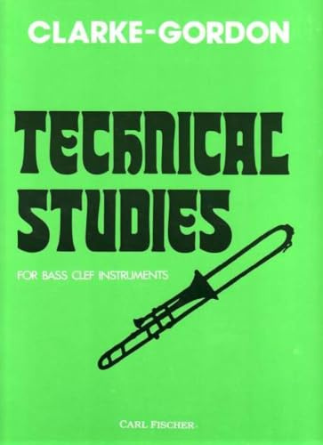 Technical studies for bass clef instruments trombone