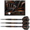 Harrows Noble 90% Tungsten Black Darts | Darts-Set mit Stahlspitze| 21g, 22g, 23g, 24g, 25g & 26g | Enthält Supergrip-Carbonschäfte und 100-Mikron-Noble-Flights (22g)