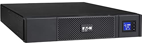 Eaton 5SC UPS – 1500 VA / 1050 W, rackmount 2U, 8× IEC‑C13, LCD display – 5SC1500IRBS – Reliable design, durable shielding, black (B09KNPK899)
