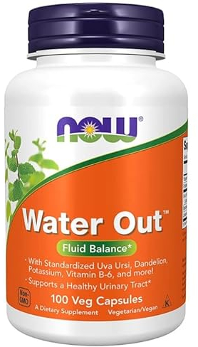 Now Foods - Water Out - Entwässerungskapseln, 100 Stück, natürliches Wasserausschwemmungsmittel für den Körper