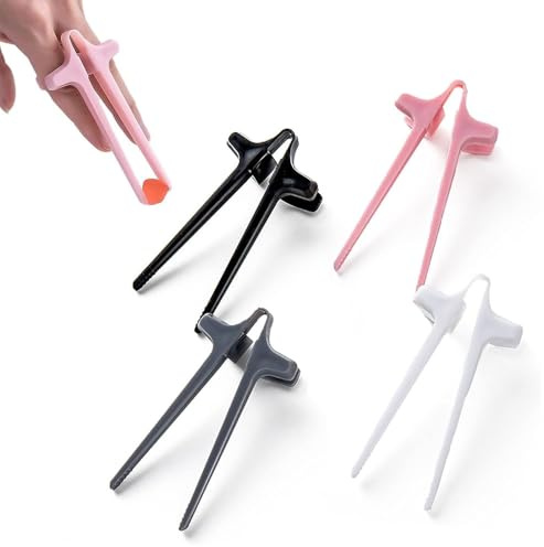 LATRAT Latrt 4 stycken fingerpinnar för spelare, mellanmål fingerpinnar, handfri näsa chopsticks, fingerätpinnar för fest