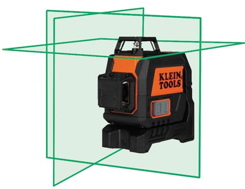 Klein Tools 93CPLG Compact Self-Leveling Laser Level, Bright Green Cross Line 360-Degree Laser Planes, Class 2 ≤ 1mW, Rechargeable, Magnetic Mount