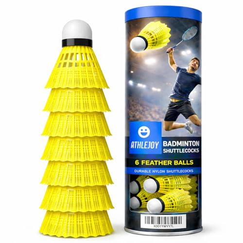 ATHLEJOY 36x Balles de badminton - Entraînement et compétition - Balles de badminton pour une utilisation en extérieur et en intérieur