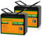ECO-WORTHY LiFePO4 12V 200Ah Akku,Lithium Batterie 12V mit über 4000 Mal Tiefzyklen und BMS Schutz für Wohnmobil, Camping, Solaranlage, Solarpanel Kit und Boot (2 Pack LiFePO4 100 Ah)