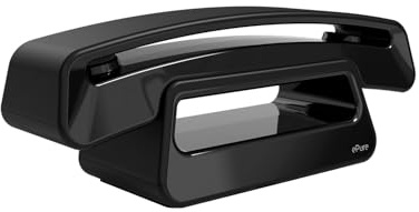 ALCATEL ePure Handset - Portatile Aggiuntivo Per Telefono Fisso cordless DECT ePure Premium ed ePure Iconic - Design Senza Tempo - Facile Installazione - Non funziona da solo con un modem - Nero