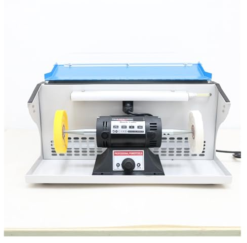 Machine à polir 800W avec collecteur de poussière, moteur de meulage, broyeur d'établi, polisseuse de bijoux Scénarios d'application multiples