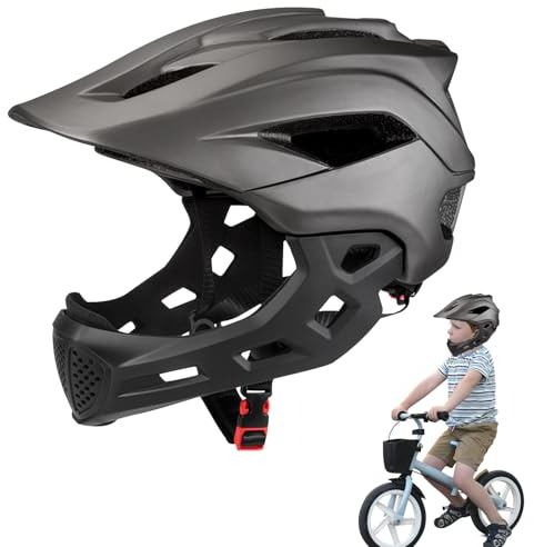 Casco integrale per bambini, in poliestere, con 13 prese d'aria di raffreddamento, protettivo, regolabile, per Dirtbike, Motocross, ATV, corsa, sport, strada, motoslitta, strada, pattinaggio, outdoor