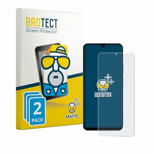 brotect Protection Film compatible with Blackview Wave 10C | 2 Pack Matte Screen Protection Made in Germany Anti-Glare Anti-Fingerprint Case-Friendly