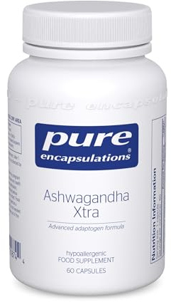 Pure Encapsulations Ashwagandha Xtra - Advanced Adaptogen Formula - Panax Ginseng, Siberian Ginseng & Rhodiola, 60 Capsules