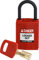 Brady (CPT-RED-25PL-KD) SafeKey Nylon Lockout-Vorhängeschloss - kompakt Mit Nylon Bügel 25.00 mm Rot KD - Verschiedenschließende Schlösser 1 Stück