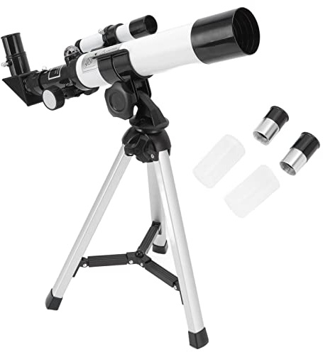 Apertura del Telescopio de 40 Mm, Telescopio Refractor Astronómico Portátil de Longitud Focal de 400 Mm, Telescopio Profesional Refractor Astronómico, Telescopio para Adultos Niños
