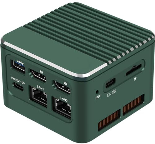 Mini PC Barebone, MR-M1 Plus Onboard 8GB RAM NO SSD Mini Desktop Computer Intel Alder Lake i3-N305 Processor,WiFi6/BT5.2 4K,2 * 2.5 Gigabit Ethernet Ports Micro Computer