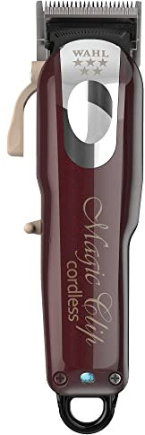 Wahl Cordless Magic Clip - Cortapelos para Difuminar - Máquina de Cortar Pelo para Hombre, Rojo
