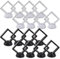 Weyying 16 Stück 3D Floating Display, 3D Schweberahmen, Transparenter Schweberahmen, Schmuck Display Münzrahmen, 3D Schweberahmen Münzständer, for Ring Halskette Armband Ohrring Münzen Schmuck Orden