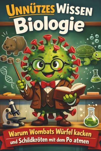 Unnützes Wissen Biologie: 200 geniale Bio-Fakten für Klugscheißer & Neugierige | Tiere, Körper & Natur – mit Quiz, das witzige Geschenkbuch zum Lachen, Staunen & Quizzen