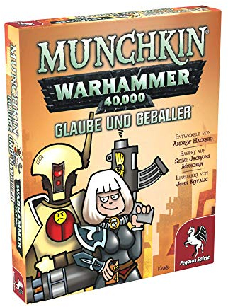 Pegasus Spiele 17016G - Munchkin Warhammer 40.000: Glaube und Geballer