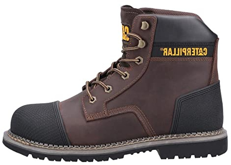 Caterpillar Male Powerplant S3 Safety Boot, Brown, 9