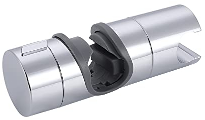 KES Duschkopfhalterung Universal Duschhalterung Verstellbar Handbrause Halterung Brausehalter Duschkopf Halterung 18-25mm Duschstangenhalterung Duschkopfhalter Brausekopf Halter Poliert Chrom, PB4-CH