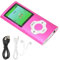 Lettore MP3 Portatile, Lettore MP3 Digitale Senza Perdita di Musica con Auricolare per Bambini, Mini Lettore Musicale MP3 Registratore Vocale per Studenti, Radio FM, Schermo LCD (Rosa)