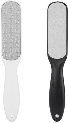 2 pezzi lime per piedi professionali, raspa piedi professionale, raspa per piedi e talloni, nero, bianco, esfoliazione, cura dei piedi, uso quotidiano