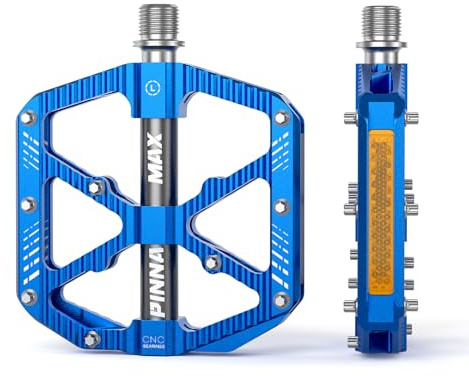 PINNAMAX MTB, pedali per bicicletta, in alluminio CNC, 3 cuscinetti sigillati, antiscivolo, pedali per mountain bike, BMX, e-bike, bici da corsa
