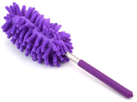 LuoAXINN Spazzola for la Pulizia Casa Auto Pulitore Aria condizionata Mobili Persiane Strumento di Lavaggio telescopico Strofinare Rimozione Polvere Spolverini per Angoli, soffitti(Purple)