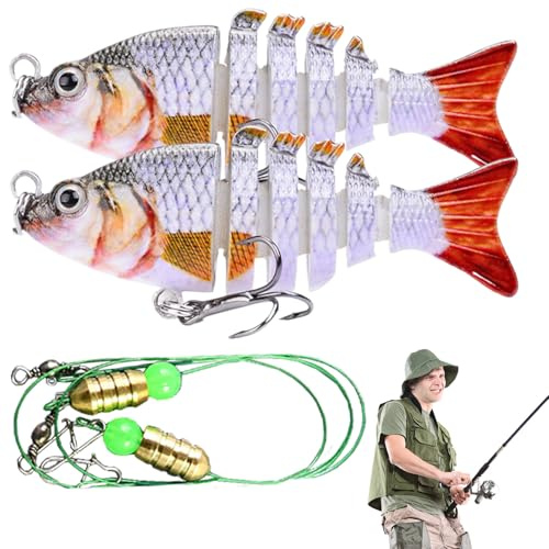 Fiskebeten - 2 stycken multiledade simbassänger - sötvattensbädd | för fiske efter gädda, öring, lax, kattfisk, saltvatten och vatten
