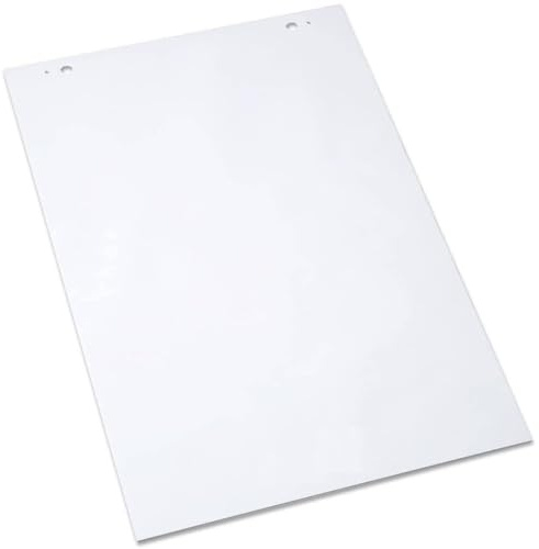 Trade Shop - 20 FOGLI PER LAVAGNE MOBILI BLOCCO PER LAVAGNA 70X100CM 80GR./MQ CARTA BIANCA -