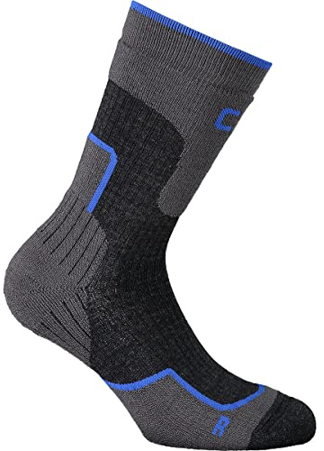 CMP - Calza Trekking Lana Mid, Titanio-Royal, 39/42