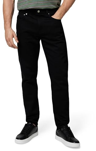 Calvin Klein Jean Homme Slim Tapered Fit, Noir (Denim Black), 38W/32L