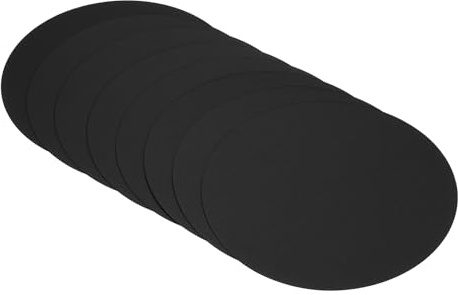 PATIKIL Papel de Cartón Redondo de 5.9 Pulgadas, 40 Unidades de Discos Circulares Gruesos de 200 G/M² para Manualidades, Dibujo, Pintura y Escritura, Color Negro