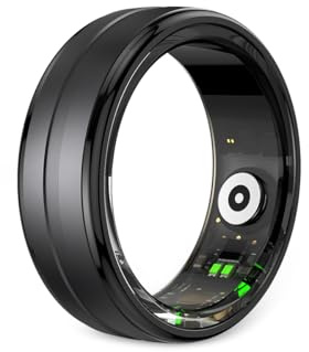 PRIXTON Anillo Inteligente Smart Ring Orbyt Talla 9, Diámetro 19.1 mm, para Hombre y Mujer, Estuche de Carga, Análisis del Sueño/Pulsómetro/Podómetro/Calorías, Impermeable (Reacondicionado)