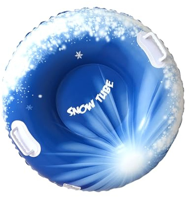 Snow Tube – PVC 80x80x25cm | Inflatable Snow Tube With Handles | Inflatable Snows Tubes Sled For Winter Fun, Snows Sliding, Outdoor Recreation, Family Activities, And Kids’ Snowz Adventures