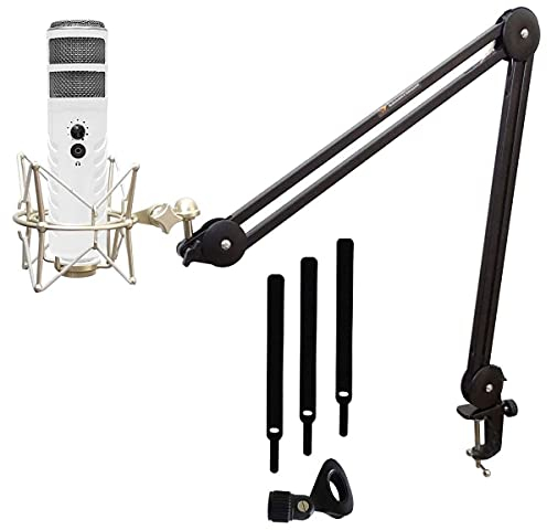 Rode Podcaster MKII USB Mikrofon + keepdrum MS138 Gelenkarm + MS088 Mikrofonspinne