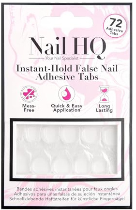 Nail HQ Instant-Hold False Nail Adhesive Tabs (72 pieces)