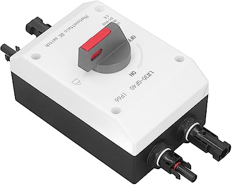 Dioche Imo Solar Isolator Interruttore Solare DC Isolatore Fotovoltaico 1500V 32A 4P - Interruttore di Sicurezza Isolato per Sistemi di Energia Solare in e Barche (2 in 1)