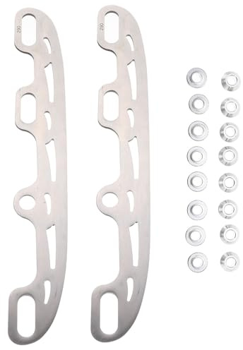 SWOOMEY Lame di Ricambio 290mm per Pattini da Hockey su Ghiaccio in Acciaio Inox Argento 16 Bordi Struttura Rigida per Pattini da Figura e Hockey
