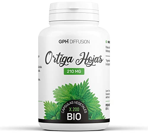 Ortiga Orgánica - Urtica dioica - 210mg - 200 cápsulas vegetales