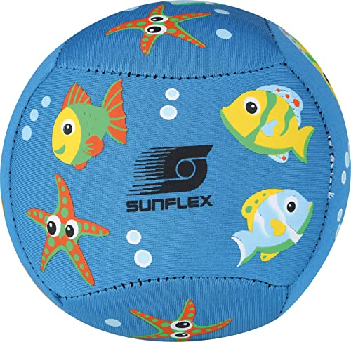 Sunflex® Youngster SEAWORLD Neoprenball Size 2 | Kinderball | Kindgerecht mit rutschfestem Grip | mit robuster Gummiblase | Spielball für Wasser und Land