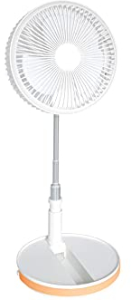 Teleskop Ventilator COOL faltbar 20 cm mit 5 Volt Akku weiß