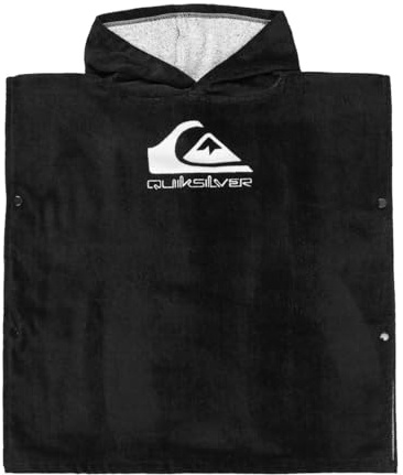 Quiksilver Hoody Towel - Poncho-Handtuch mit Kapuze - Jungen - One Size - Schwarz.