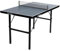 OneTeam Tischtennisplatte 135x75x76 cm | Indoor Ping-Pong Tisch klappbar mit Netz | Kompakt & platzsparend, MDF-Platte, Dunkelblau