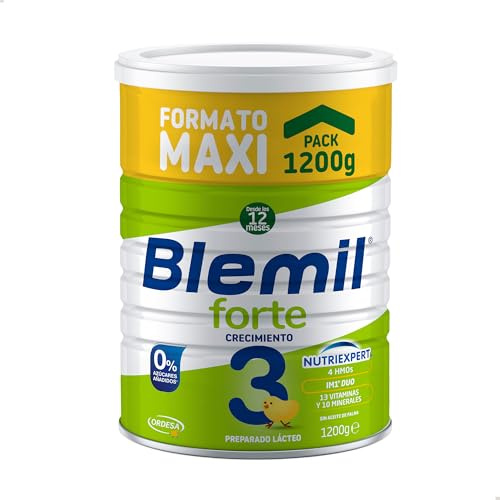 Blemil Plus 3 Forte 0% Azúcares Añadidos | 1200 g | Preparado Lácteo en polvo para Niños de 1 a 3 Años