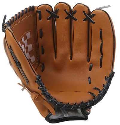 XUMIUZIY Youth Adult Baseball Glove 10.5-12.5in | Left Hand Practice Mitt for Kids Sport Training (10.5 inch)