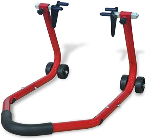 vidaXL Montageständer Vorne Motorradständer Motorradheber Motorrad Ständer Rot