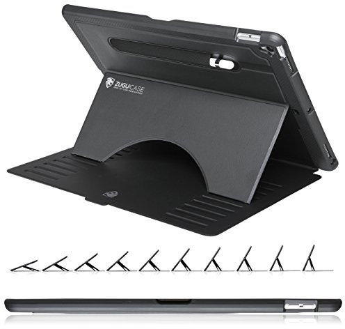 ZUGU Case Funda para iPad Pro 12.9 Pulgadas 1a/2a Gen. 2015/17 [Negro]