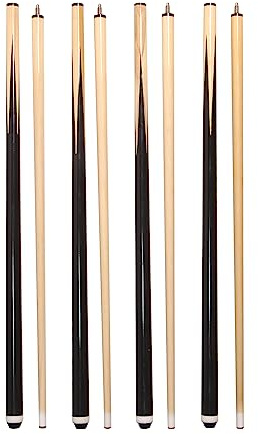 Phantasilet Pool Sticks 2-Piece 58 Inch Wooden Billiard Cue Hard Wood Pool Cues 19-21 oz Economic Cues Good for House and Bar Use American Pool Game Practice Cues for Begginer Starters, Set of 4