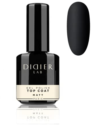 Didier Lab - Premium Top Coat Matt - UV Gel Nagellack - Top Coat Gel UV - Schutz vor Kratzern - Gelnagellack für UV Lampe - Für Gellack - Kein Dispersionsschicht UV Nagellack - Gel Nail Polish