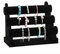 Pinkgarden 3 Tier Velvet Jewelry Stand Display, T-Bar Jewelry Organizer, Bracelet Holder for Bracelet Necklace Watch (Black)